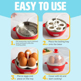 Cocinador de Huevos Tasty, 5 Huevos, Apagado Automático, Mini