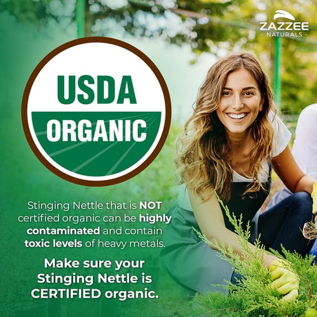 Extracto de Ortiga Zazzee 20:1, 9000 mg, 120 Cápsulas
