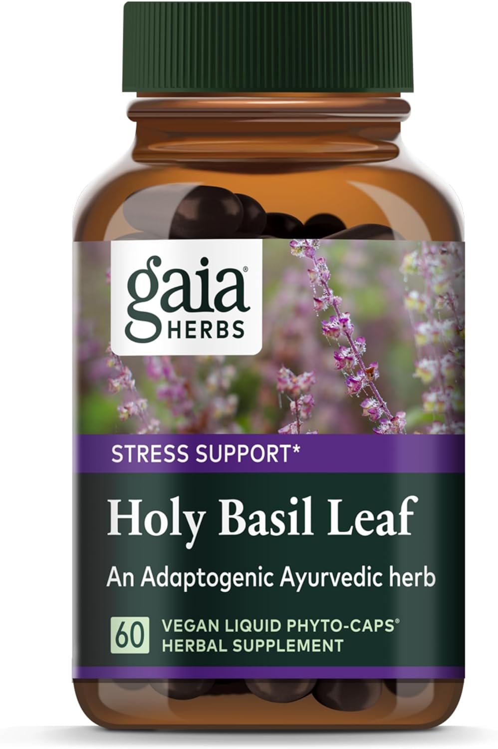 Suplemento de Hierbas para el Estrés Hoja de Albahaca Sagrada