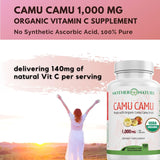 Camu Camu Vitamina C Orgánica 1000mg Vegan 120 Caps