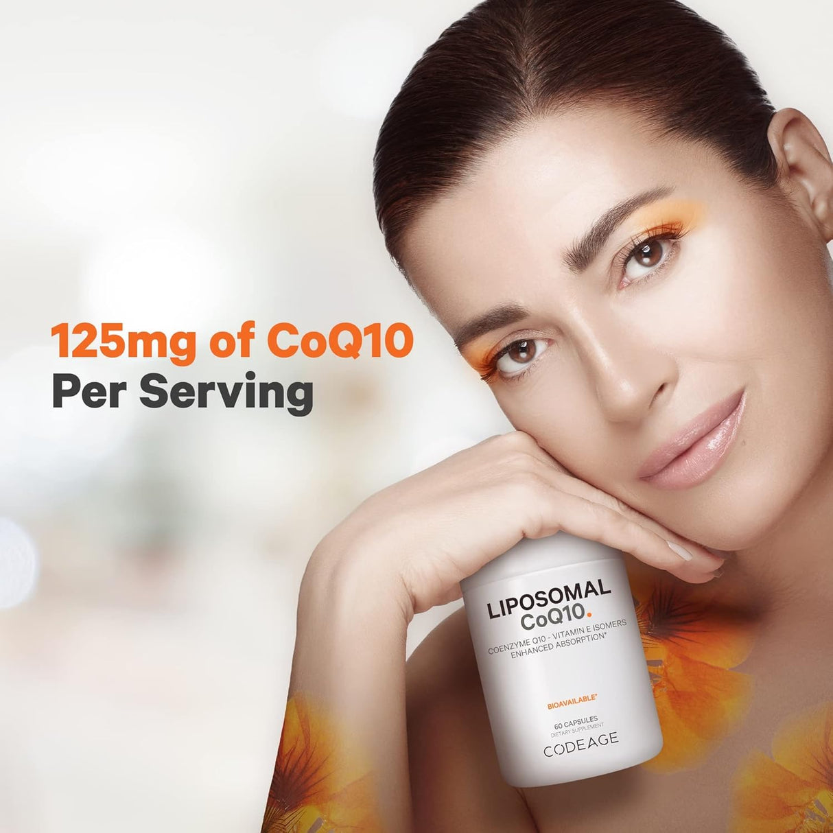 Suplemento liposomal CoQ10  Isómeros de vitamina E  125 mg
