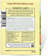 Semillas de Zanahoria Tendersweet - Old Farmer's Almanac - 2600 Semillas