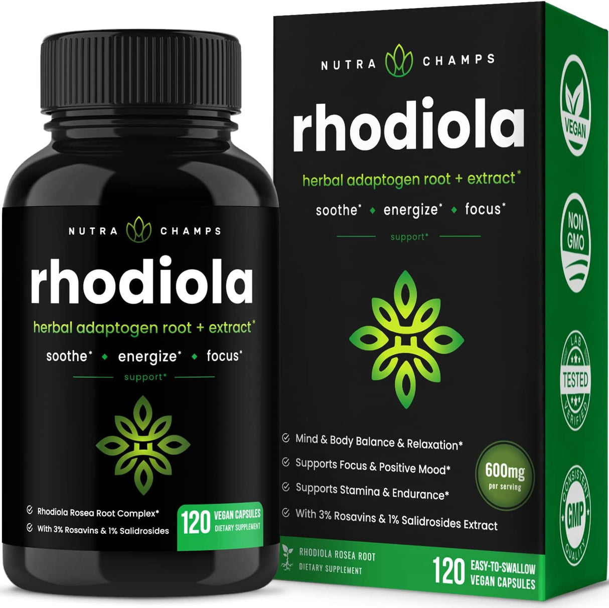 Suplementos Rhodiola Rosea 120 Cáp Rosavin Plus Salidrosides