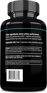 L-Arginina Prime Labs 1500mg - Flujo Sanguíneo y Energía