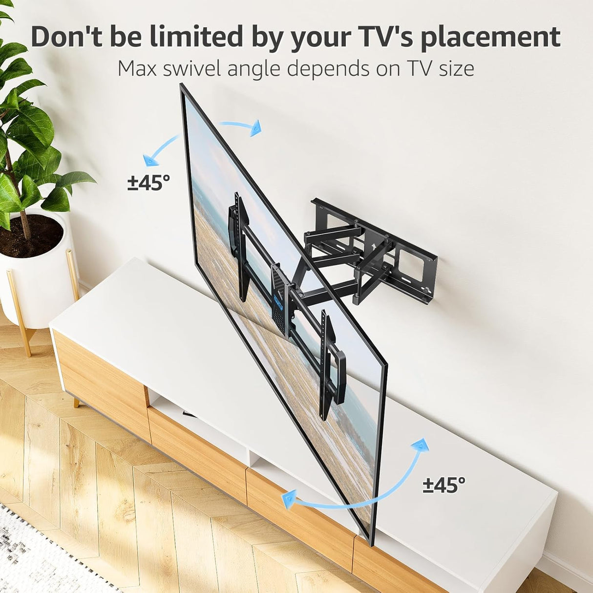 Soporte de TV MOUNTUP para 42-82 con giro y inclinación MU0028