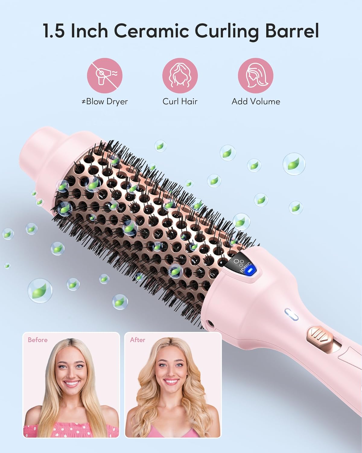Cepillo Térmico Wavytalk 1.5 Iones Negativos, Fácil de Usar