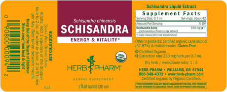 Herb Pharm Extracto líquido orgánico certificado de bayas 1o