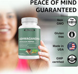 Suplementos de Ashwagandha Nature’s Smell 1300mg 60 Cápsulas