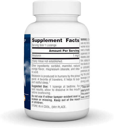 Lozenges de Melatonina 1 mg - Source Naturals - 300 Unidades