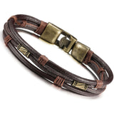 Brazalete de cuerda marrón