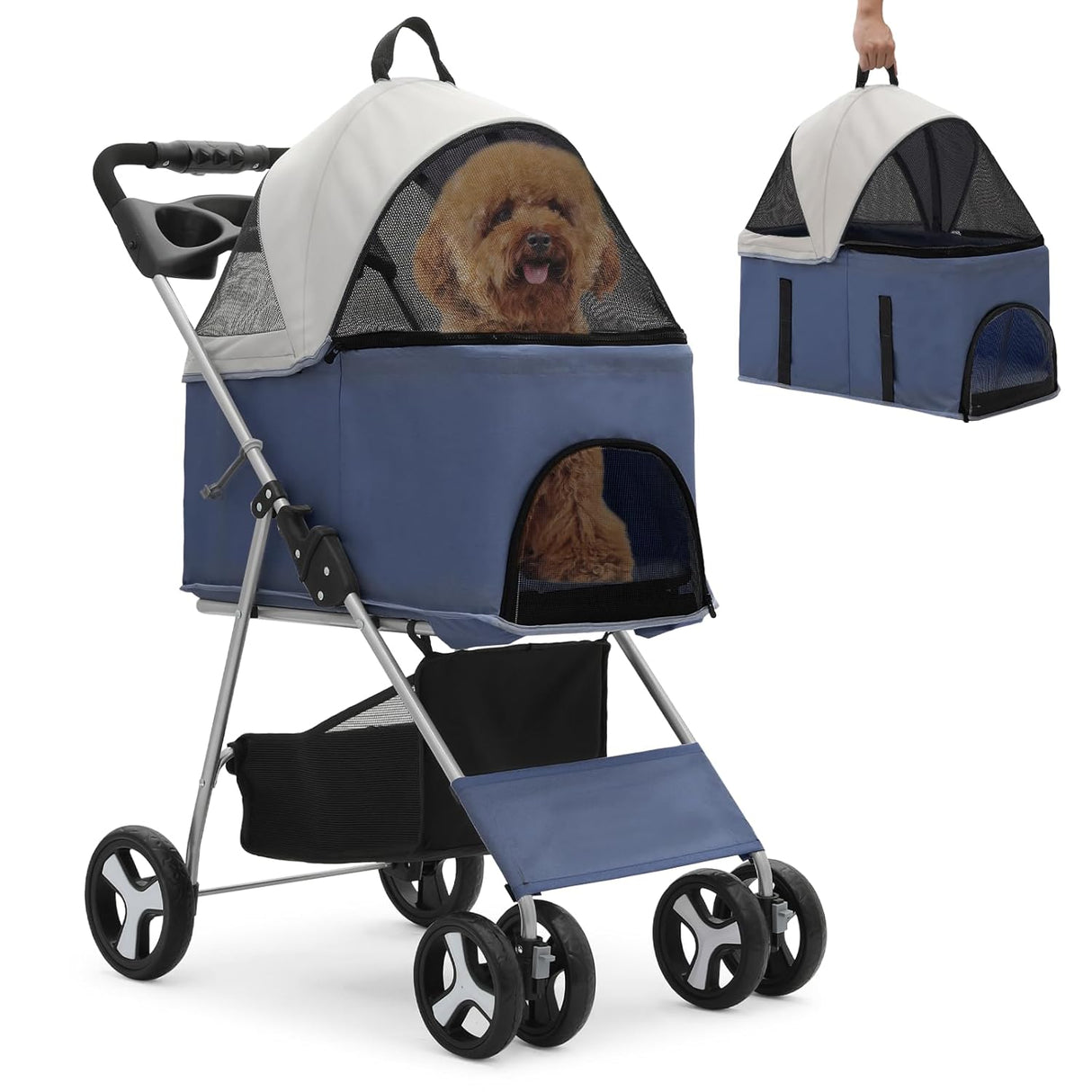 Carrión 3 en 1 MoNiBloom para Mascotas, hasta 33 lbs, Plegable