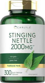 Extracto de Ortiga Carlyle 2000mg | 300 Cápsulas Non-GMO