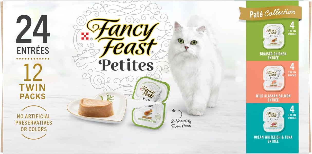 Comida Húmeda para Gatos Purina Fancy Feast, Pack de 12 Tubs