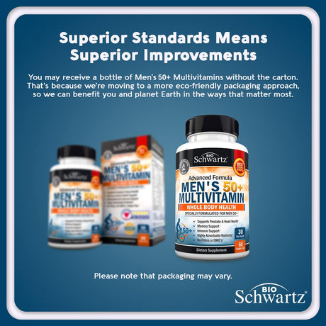 Multivitamínico Diario para Hombres +50, Apoyo Cardíaco y Mental