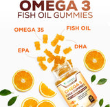 Suplemento Gomitas de aceite de pescado Omega 3  DHA y EPA