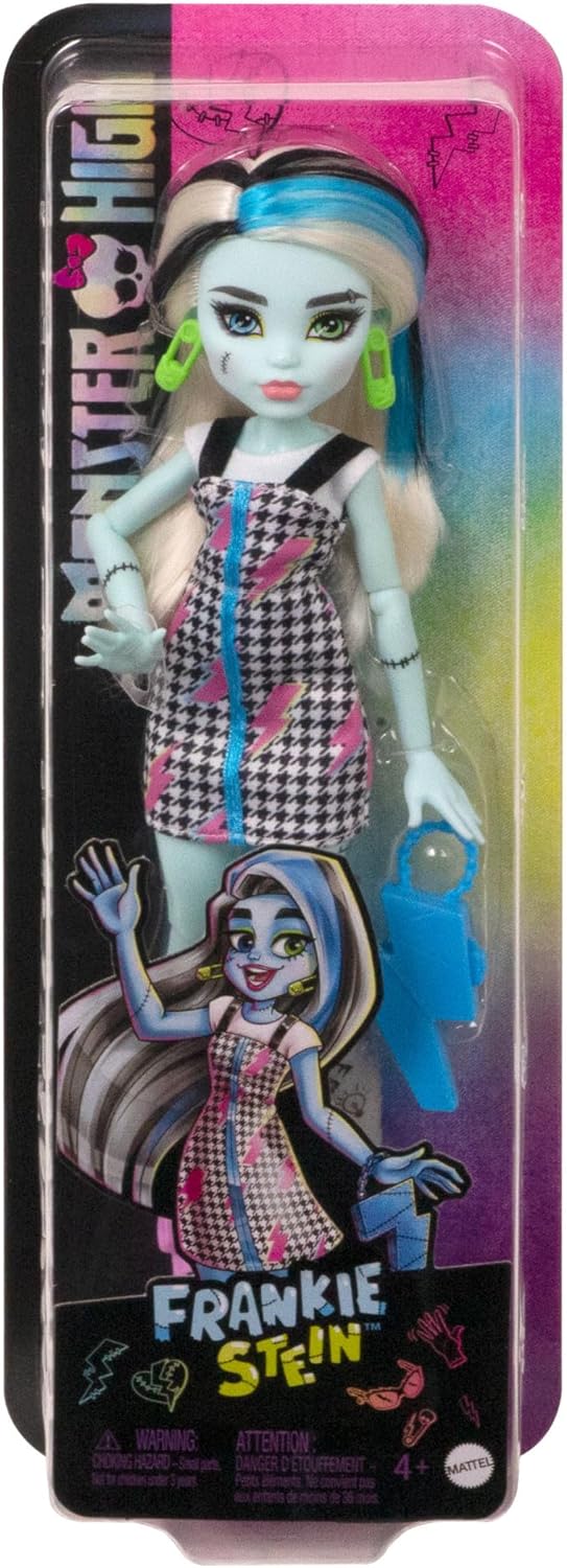 Muñeca Frankie Monster High con 10+ Juntas Flexibles 4+ Años