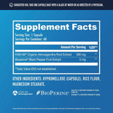 Suplemento de Ashwagandha KSM 66, NuEthix, 500mg, 60 Serv.