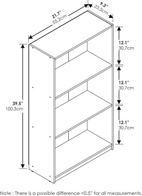Estantería básica de 3 niveles - Modelo 99736DBR