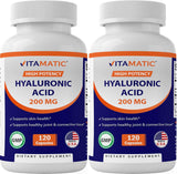Paquete de 2 suplementos de ácido hialurónico Vitamatic