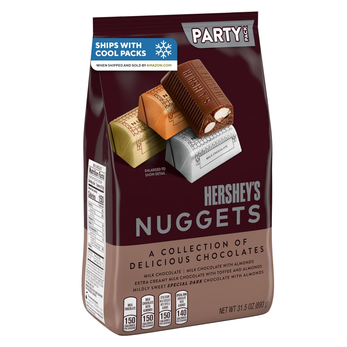 Paquete Fiesta de Chocolates Assortidos HERSHEY'S, 31.5 oz