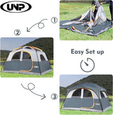 Tienda UNP Carpa 6 Personas Impermeable y Resistente al Viento