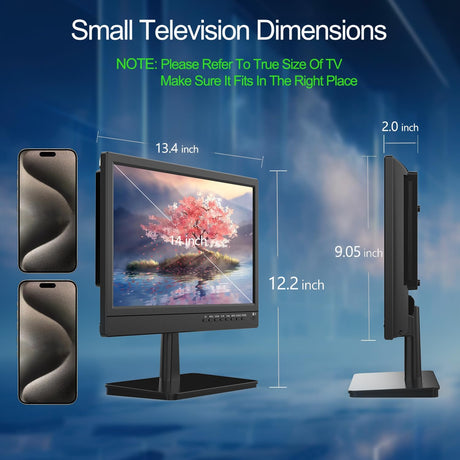 Televisor 14 con Tuner ATSC, USB, HDMI, para Caravana