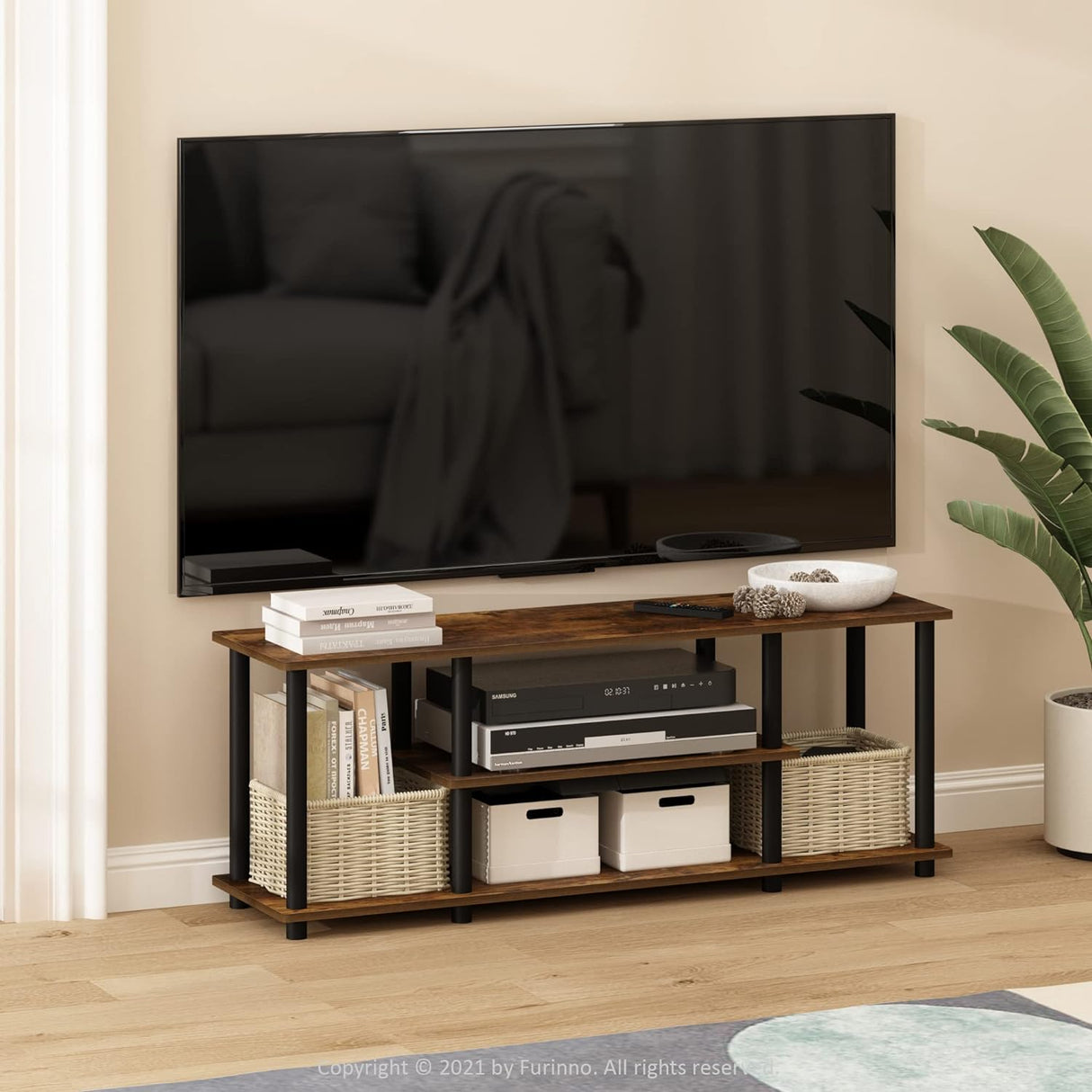 Soporte para TV sin herramientas, 3 niveles, hasta 50 pulgadas