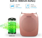 Amplificador de Voz Portátil para Profesores, 12 hrs, MP3