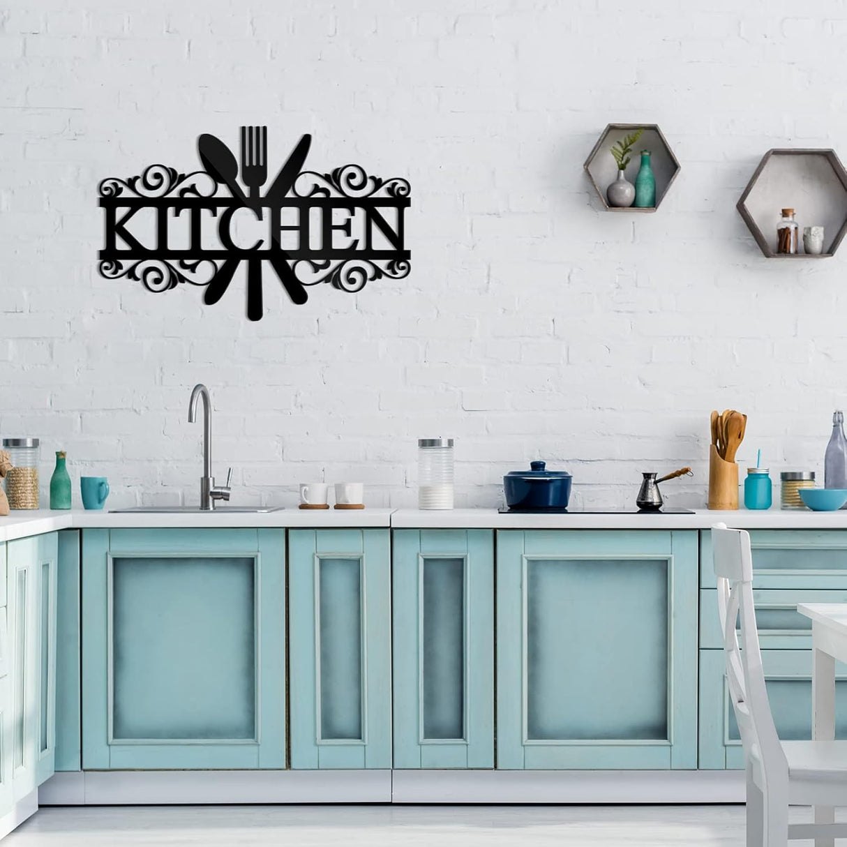 Vinilos para Cocina, Decoración de Pared, 3D, Acrílicos.