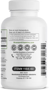 Suplemento Bronson Extracto de Shilajit de 500 mg  60 cáp