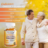 Suplemento Gomitas de aceite de pescado Omega 3  DHA y EPA