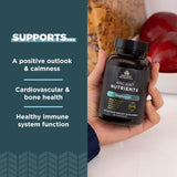 Suplemento de magnesio 300 mg con vitamina D, 90 cápsulas