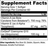Suplemento CoQWell CoQ10 Apoyo para la salud cardíaca 60 und