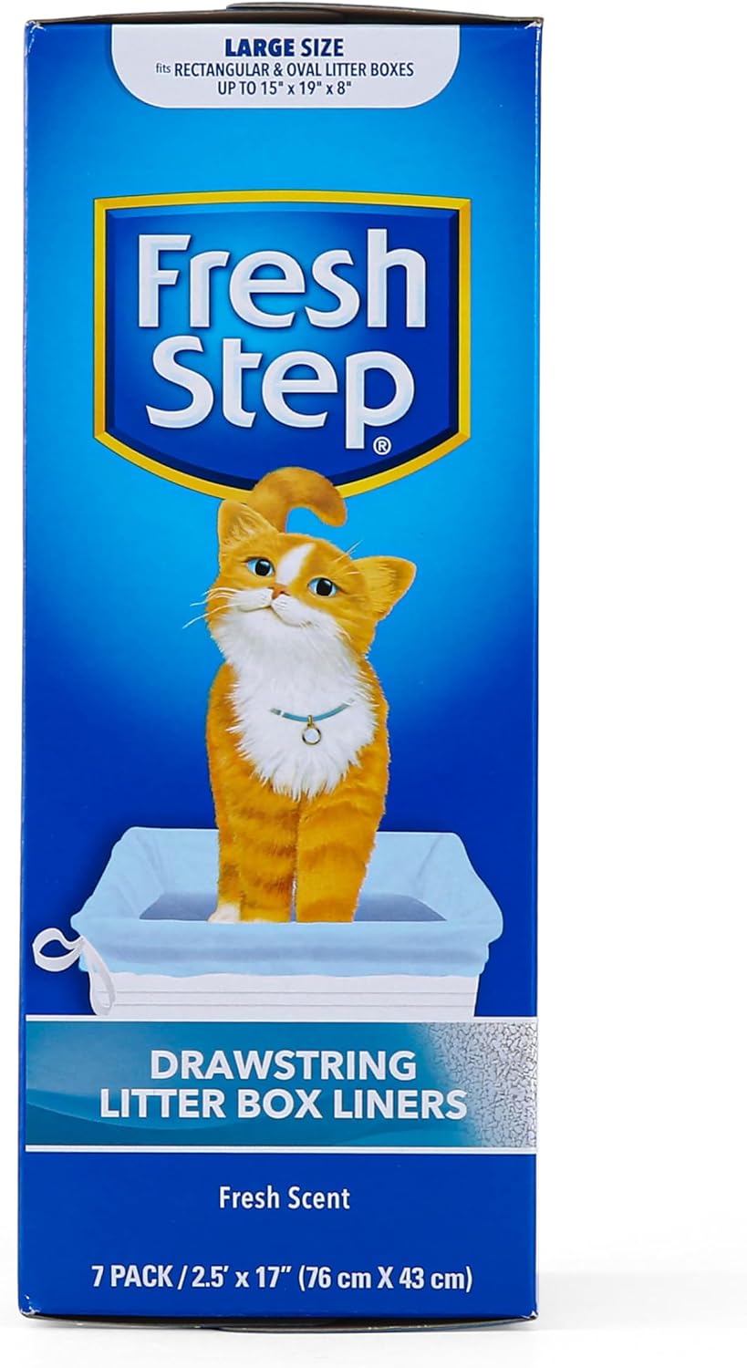 Forros de caja de arena Fresh Step, tamaño grande, 7 unidades