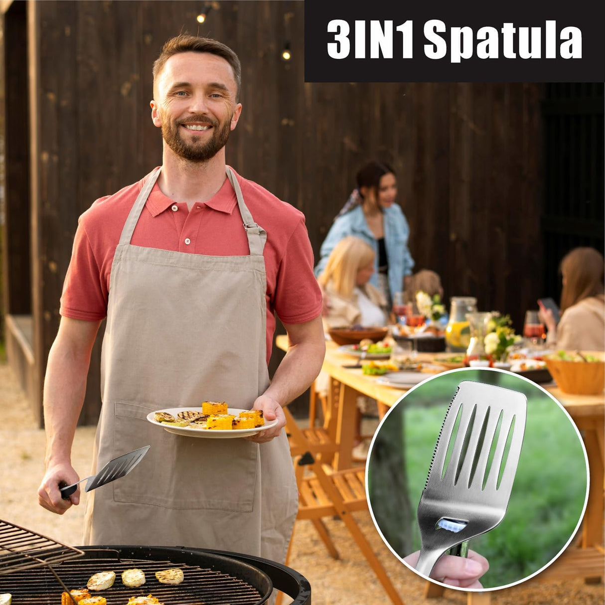 Juego de Herramientas para BBQ GRILLART - Acero Inoxidable 18