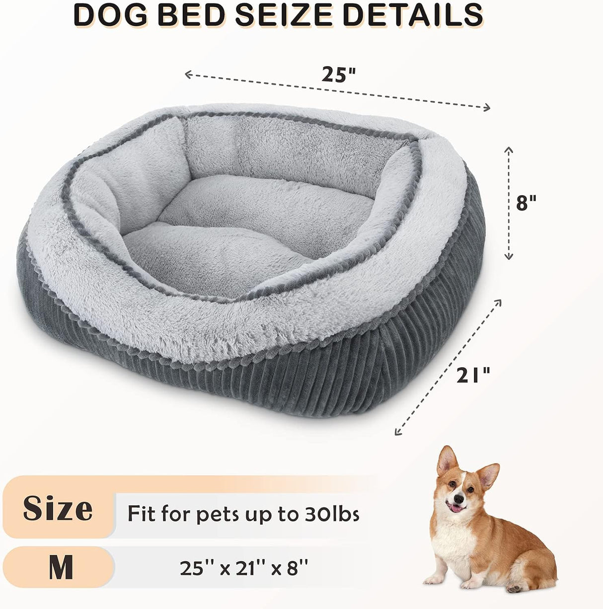 Cama ortopédica para perros SIWA, lavable, diseño lujoso
