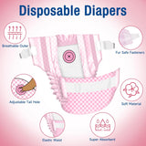 Pet Soft Pañales para perros femeninos –12 piezas (XS, rosa)