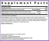 Nuevo Capítulo Vitamina D3 Fermentada 2000 IU, Orgánico, 60 cápsulas