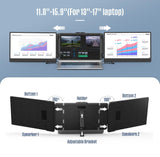 Extensor de Pantalla 14 FHD IPS, Monitor Portátil para Laptop