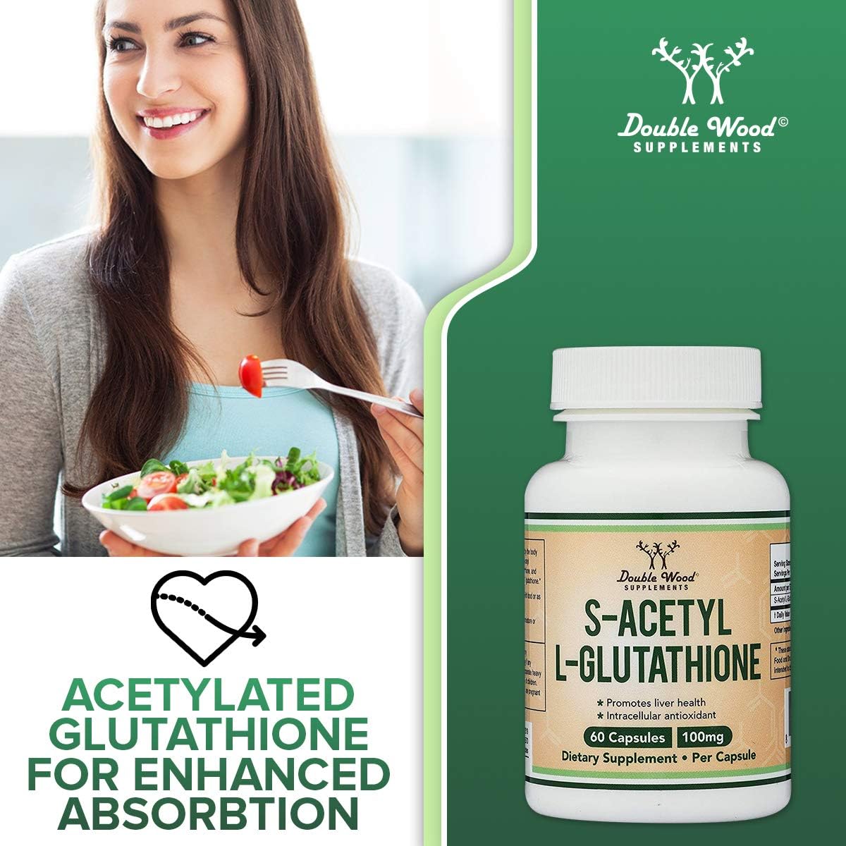 Suplementos Alimenticios L-glutatión 100 mg