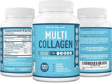 Collagen Multi Peptides Pills, belleza y salud, 120 cápsulas