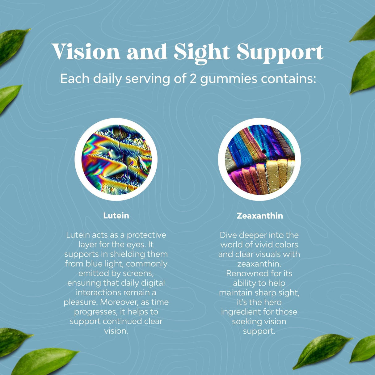 Suplemento Gomitas de luteína para adultos de luteína ocular