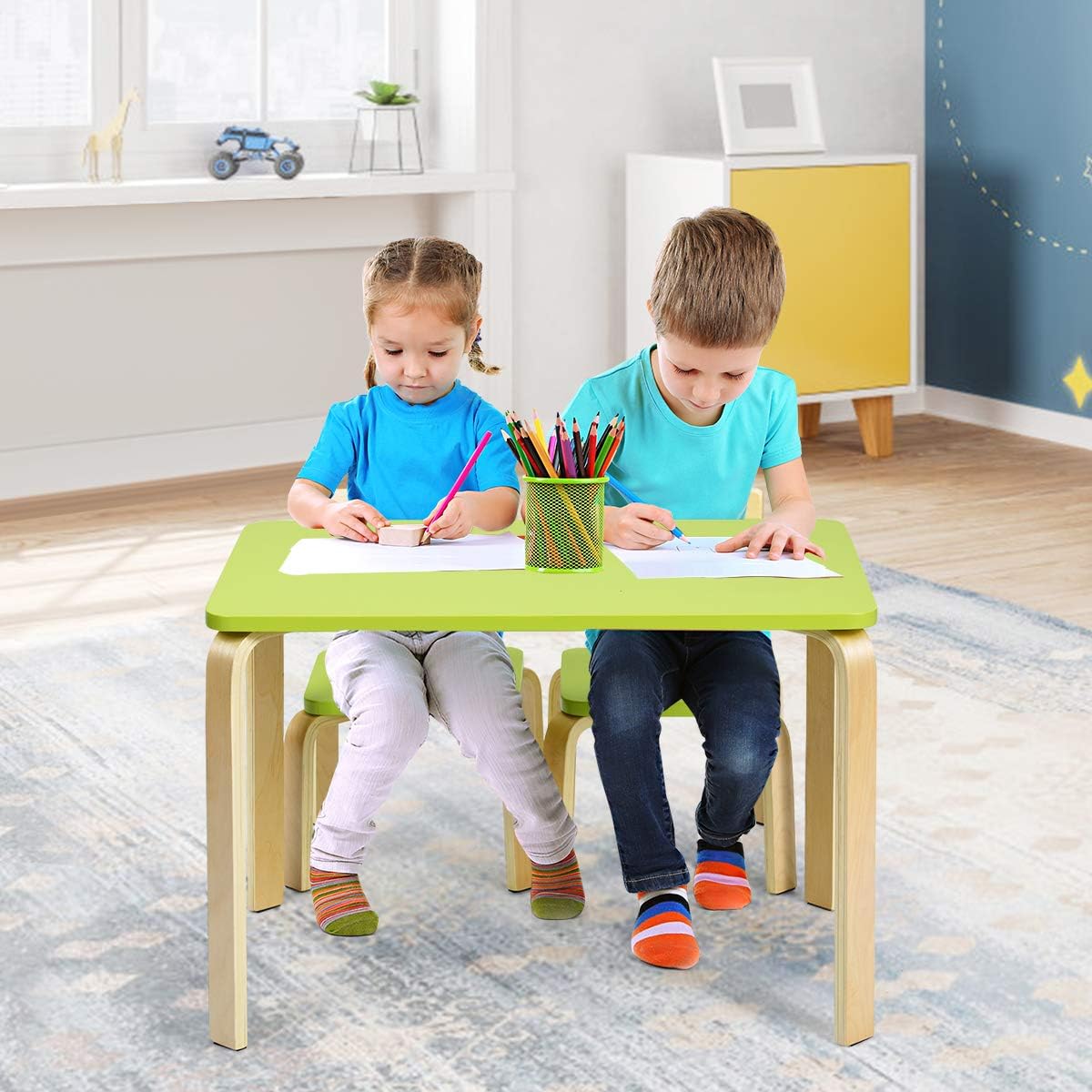 Juego de mesa y silla para niños manualidades tarea