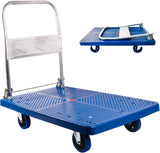 Carretilla Plataforma Plegable 660lbs, Ruedas Giratorias, 35.43x23.62