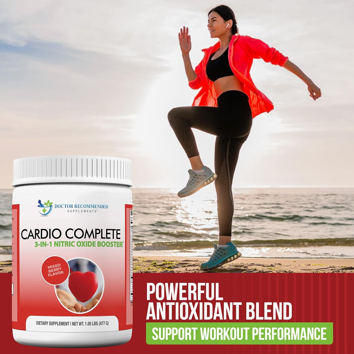 Cardio Complete Suplemento de Apoyo Cardíaco 3-en-1
