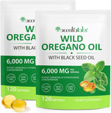 Aceite de Orégano con Semilla Negra 2Pack, Orgánico, 240 cápsulas