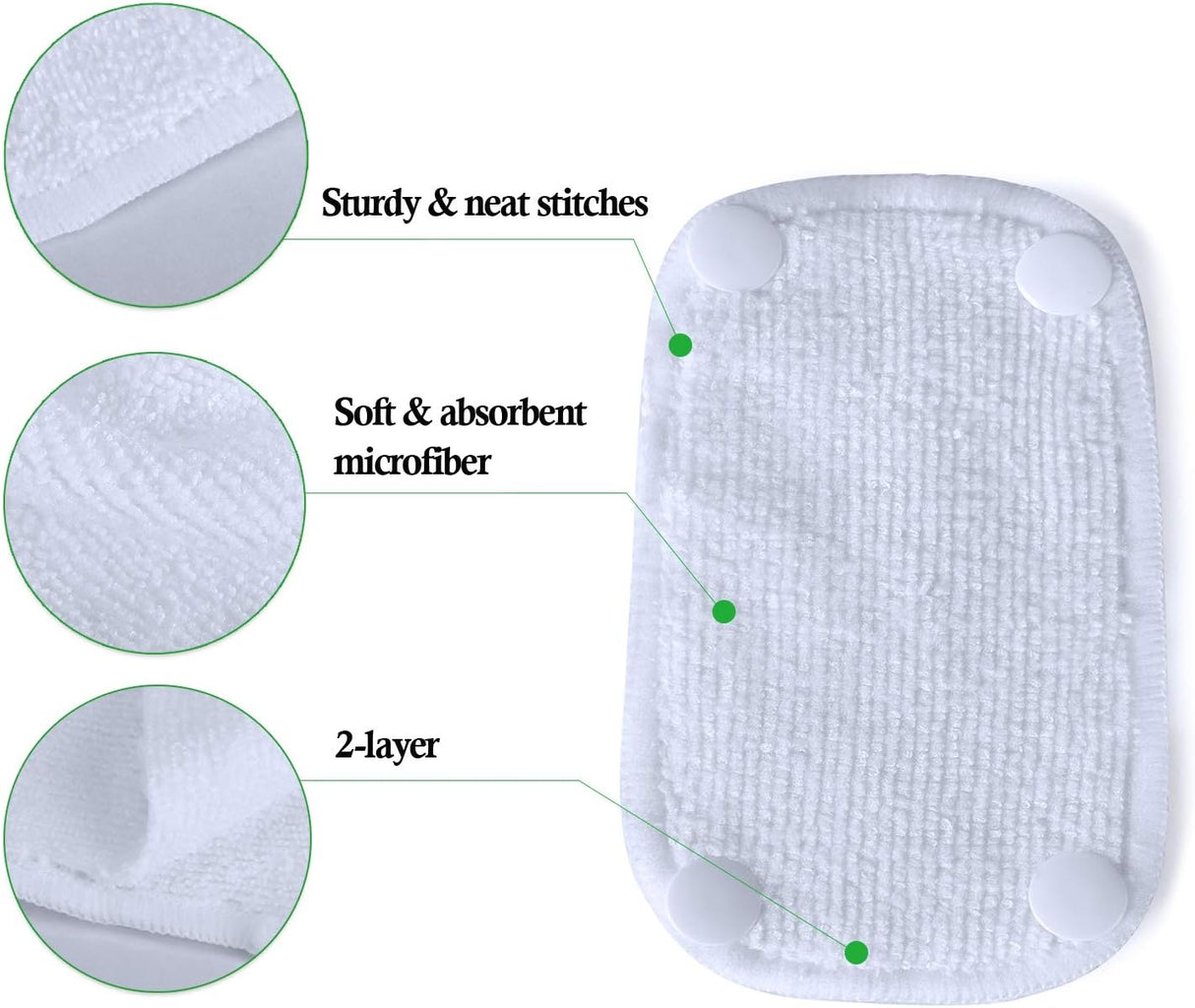 Teamoy Almohadillas de pañales reutilizables para perros hembras (paquete de 6), S