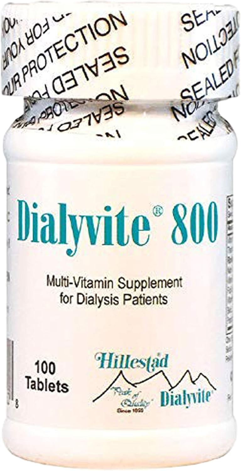 Suplemento Multi-Vitaminas Dialyvite 800 de Hillestad Labs, 100 Tab.