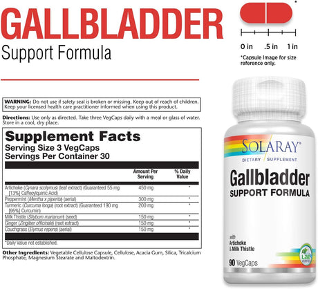 Suplementos Alimenticios de apoyo para la vesícula biliar