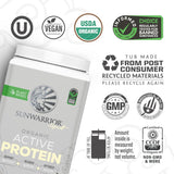 Proteína Vegana Sunwarrior Orgánica 20 Serv. Sabor Vainilla